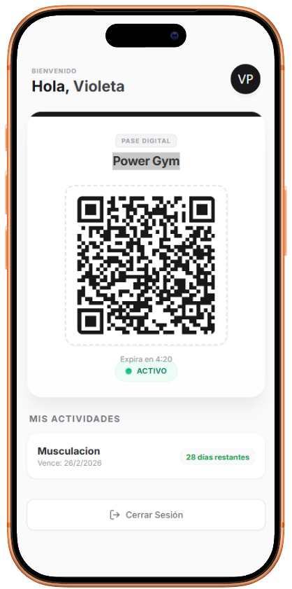 App Mockup User Panel